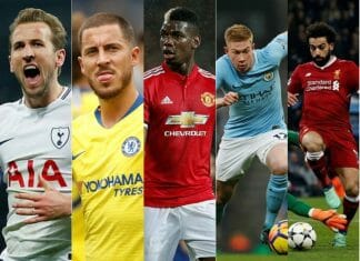 Os 5 melhores jogadores da Premier League