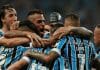 Grêmio comemora gol