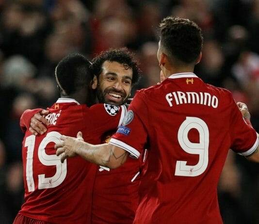 Salah, Firmino e Mané
