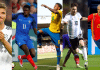 Os 5 favoritos para a Copa do Mundo de 2018