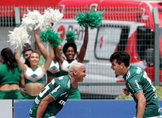 O Palmeiras bateu o Cruzeiro e assumiu a liderança do Brasileirão