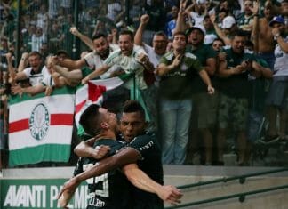 palmeiras comemora gol