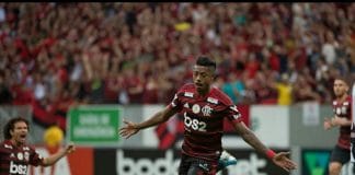 bruno henrique flamengo comemora