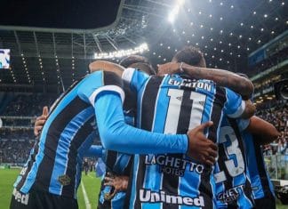everton gremio comemora