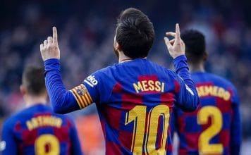 messi comemora Barcelona