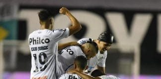 santos comemora libertadores